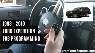 How To Program A Ford Expedition Remote Key Fob 1998 - 2010