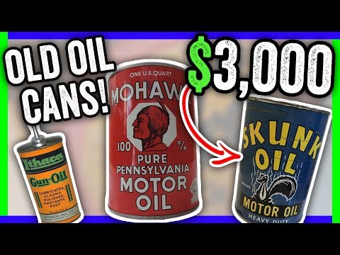 10 VINTAGE OIL CANS WORTH MONEY - RARE ITEMS YOU MAY HAVE IN YOUR GARAGE!!