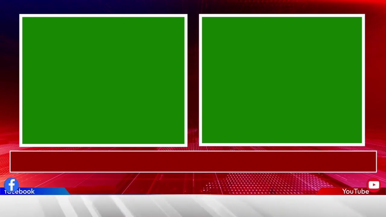 Two window green screen news channel template
