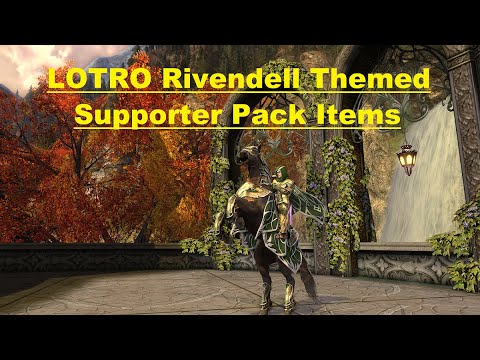 LOTRO Rivendell Themed Supporter Packs Items