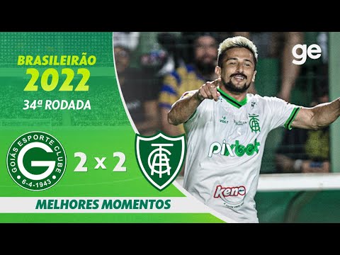 Gols e lances de Goiás x América-MG