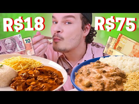 PROVAMOS O STROGONOFF DE CARNE MAIS CARO E MAIS BARATO DO APLICATIVO - Vale a pena?