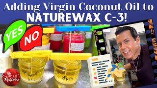 ADDING VIRGIN COCONUT OIL TO SOY WAX, THIS TIME TO NATUREWAX C-3!