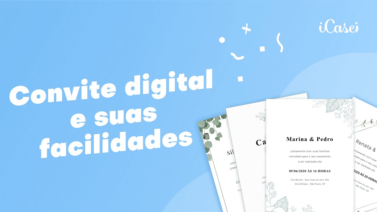 Convite digital para casamento