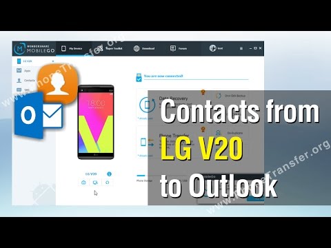 How to Export Contacts from LG V20 to Outlook