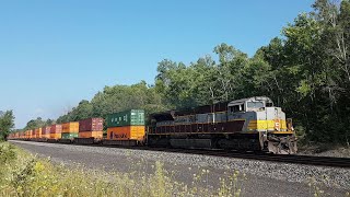 Canadian Pacific 7010 leading 133 westbound at Bedell, Ontario. August 9, 2025.