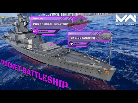 New Bundle Ship! FGS Admiral Graf Spee! Cruiser?  Nah... It's a Pocket Battleship! | Modern Warships