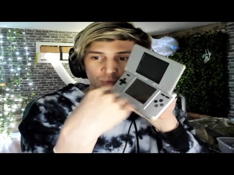 xQc Shows Off His Game Collection From His Childhood