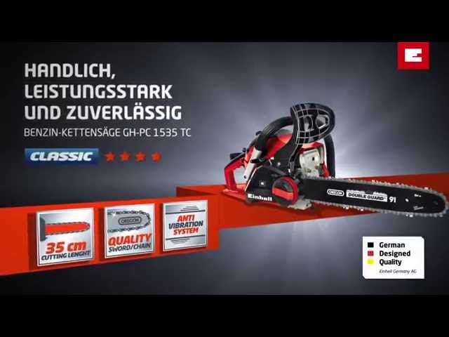 Vidéo teaser pour Einhell GH-PC 1535 TC Benzin-Kettensäge