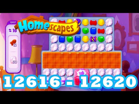 Homescapes Level 12616 - 12620 HD 3 - match puzzle Gameplay | android | IOS | 12617 | 12618 | 12619