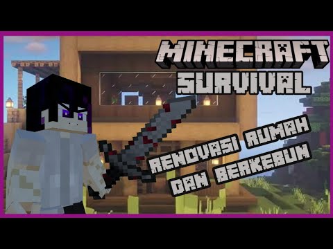 EPIC MINECRAFT SURVIVAL: Build a House and Garden with Kazehaya Ray! (Indonesian Vtuber)