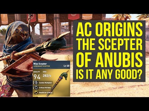Assassin's Creed Origins Best Weapons SCEPTER OF ANUBIS - IS IT ANY GOOD?! (AC Origins Best Weapons) Video