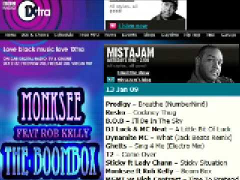 Monksee ft Rob Kelly-"The Boombox" played on BBC radio 1xtra-MistaJam's show