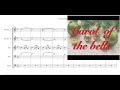 Carol of the Bells Brass Quintet Sheet Music