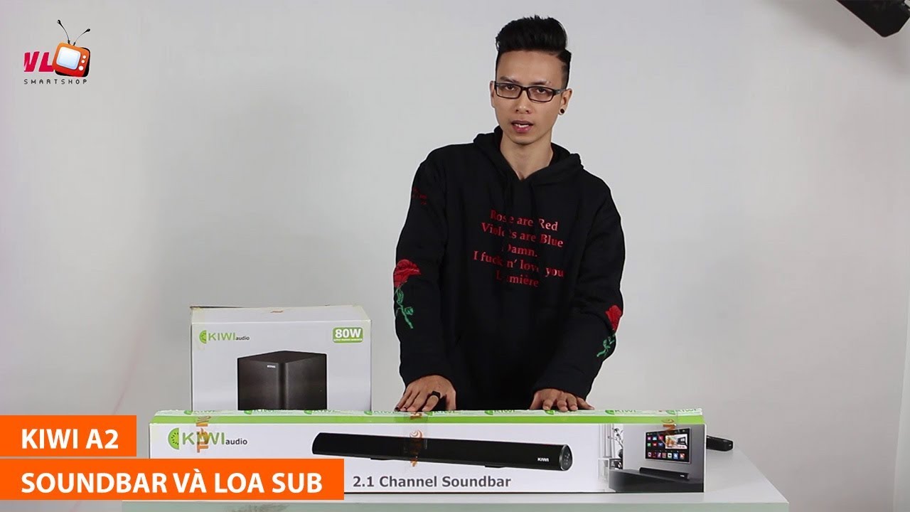 Mở hộp và trên tay bộ soundbar với loa siêu trầm Kiwi A2