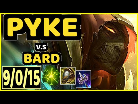 HEAQ (PYKE) vs BARD - 9/0/15 KDA BOTTOM SUPPORT GAMEPLAY - EUW Ranked DIAMOND