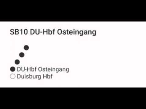 Linie SB10 (NIAG) Ansage: Duisburg Hbf