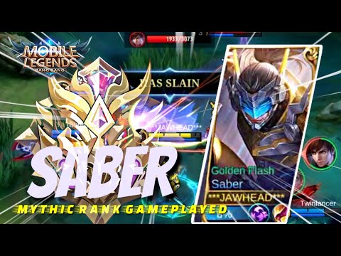 SABER IN MYTHIC RANK GAMEPLAYED 2022 | NEW META SABER | MLLB | @Chellan_vlogs