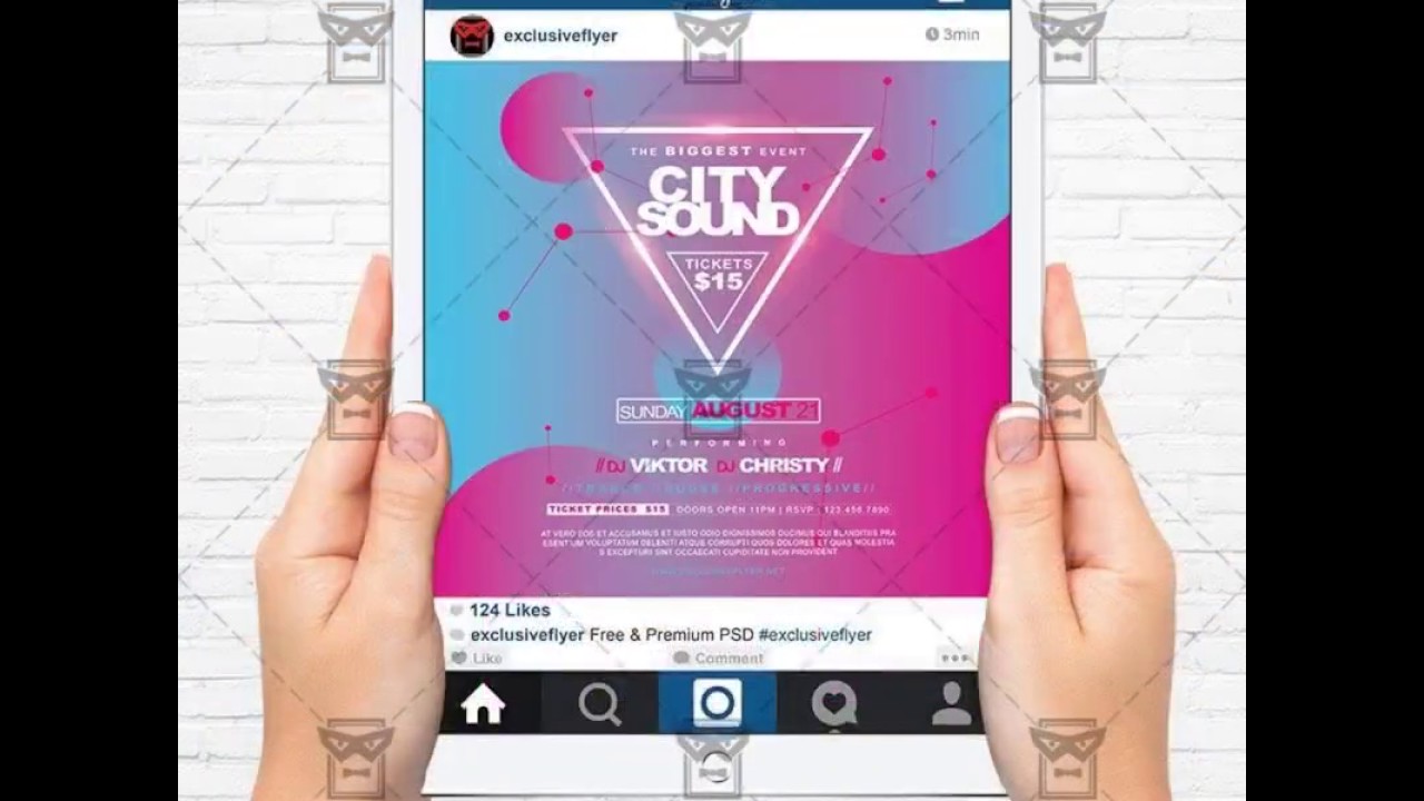 City Sounds - Premium A5 Flyer Template