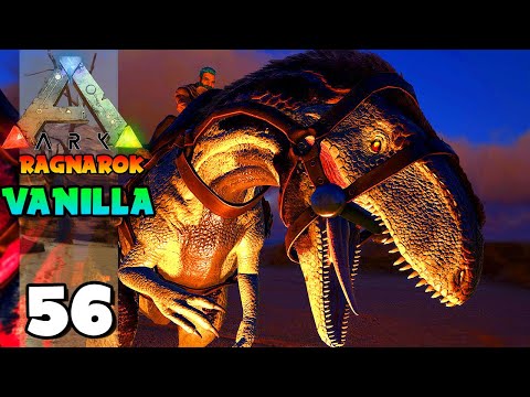 MEGALOSAURUS THE DEADLY CREATURE OF THE NIGHT!!!! ARK: RAGNAROK (VANILLA) 56