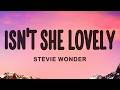 Stevie Wonder Isn T She Lovely Lyrics