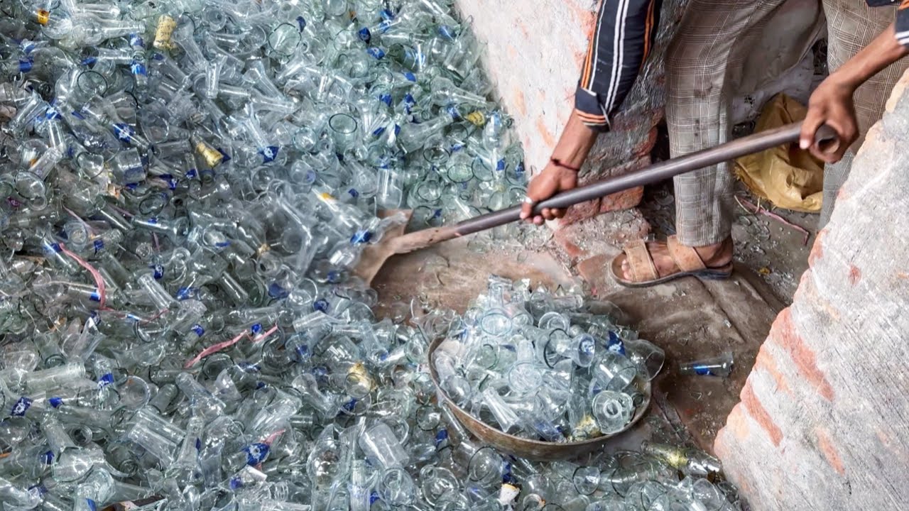 Incredible Process of Recycling Waste Glass into Medicine Bottles | Making Mass Production