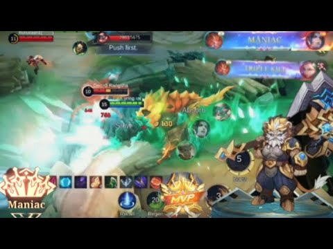 AULUS top damage build +maniac#mobilelegend bang bang #full AULUS video