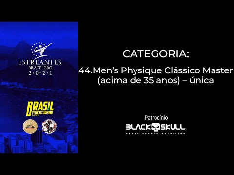 Estreantes 2021 - Men’s Physique Clássico Master (acima de 35 anos) – única