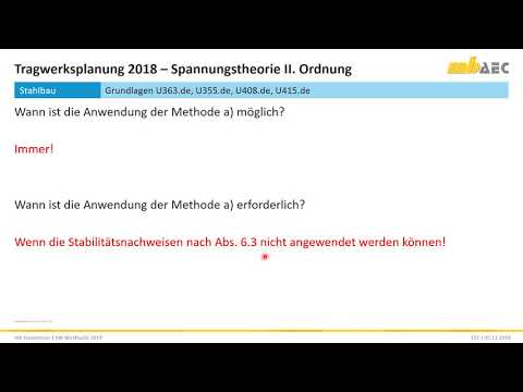 BauStatik 2019 - Spannungstheorie II. Ordnung
