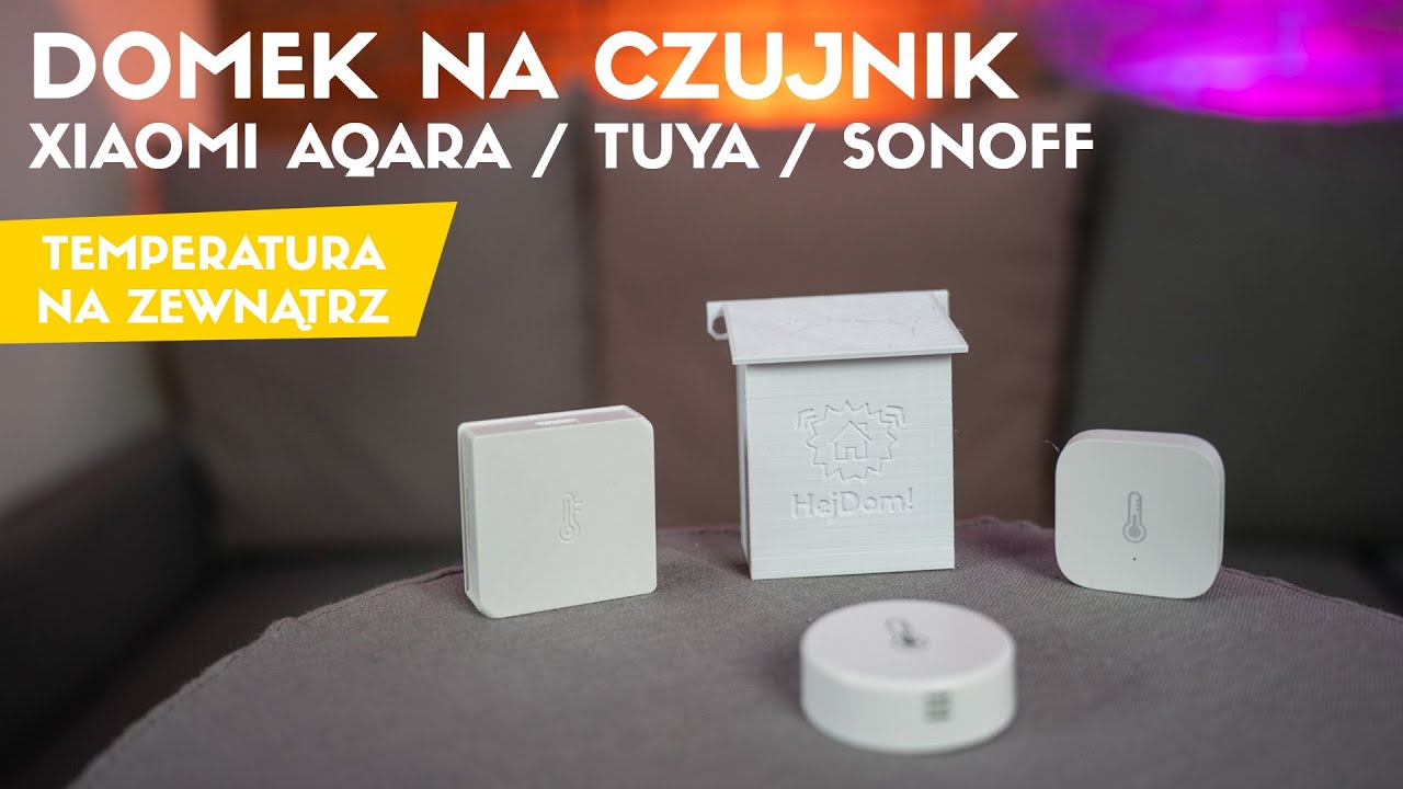 Domek czujnika zewnętrznego temperatury / wilgotności - Xiomi Aqara / Sonoff / Tuya na Zigbee