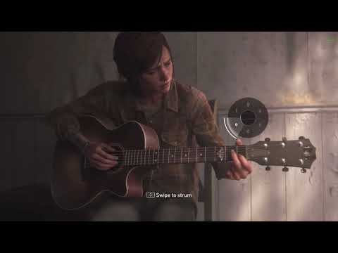 Ellie plays guitar with bitten off fingers the last of us part ll