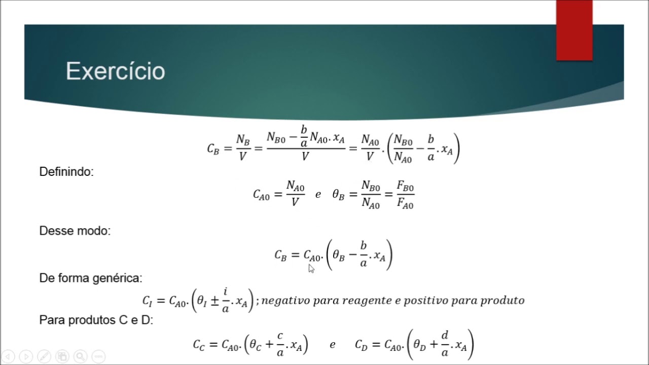 Aula 15 - Reator CSTR - Exercício 2