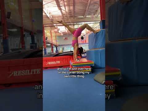 Another Monday night adult gymnastics tumbling class ✅ #adultgymnasti