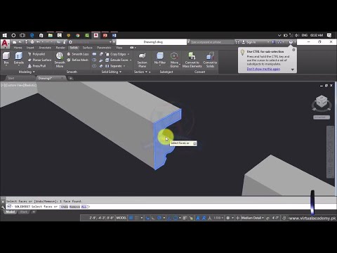 AutoCAD 3D Faces | Autocad 3D Tutorial For beginners | Working on 3D Faces | Lesson 54