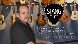 Video thumbnail for Unboxing a Fender 10 for '15 Korina Telecaster by Stang Guitars