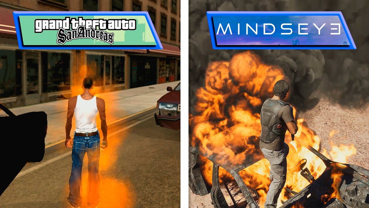 Mindseye VS GTA San Andreas | NPC AI & Interacion Comparison | 2004 - 2025
