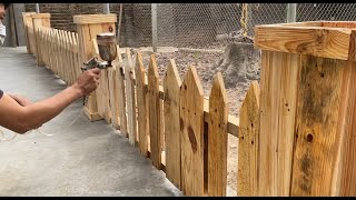Creative Ideas And Ways To Recycle And Reuse A Wooden Pallet //  Garden Fence Ideas And Design