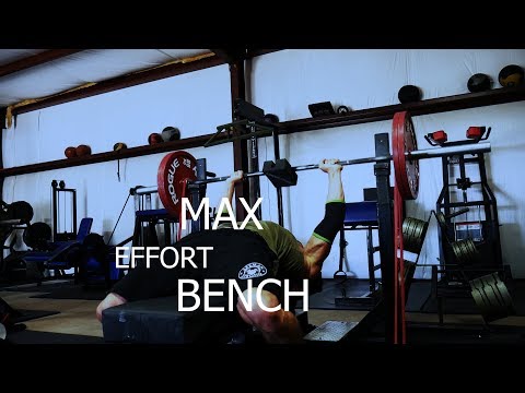 My workout split- Day 4- Max effort bench