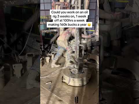 OIL RIG WORKER #shorts #makemoney #business #businessideas #money #oil #drilling #construction #tips