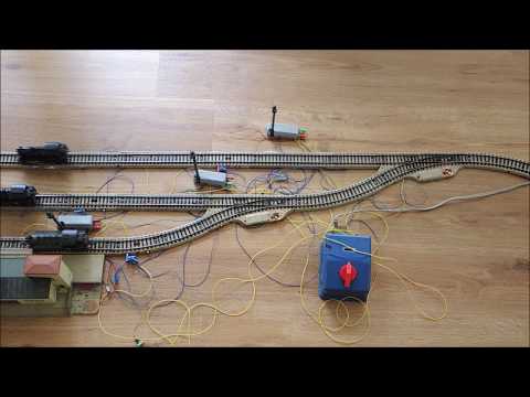 Märklin analog - Beispiel für automatischen Schattenbahnhof