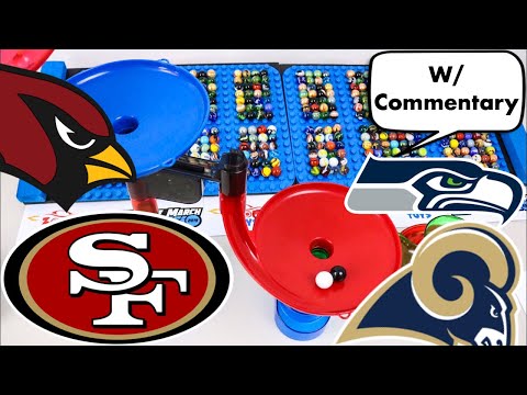 NFL Marble Race - NFC West | According to Marbles