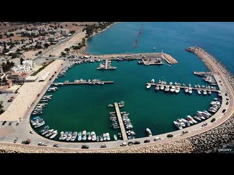 Zygi Marina Aerial Hyperlapse - Larnaca Cyprus 4K