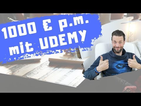 1000 Euro pro Monat verdienen mit UDEMY? - Online Kurs erstellen und passiv GELD verdienen