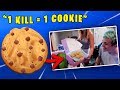 NINJA TAKES ON THE COOKIE CHALLENGE /w WIFE! (1 kill = 1 cookie) - Fortnite FUNNY & SAVAGE Moments! NINJA TAKES ON THE COOKIE CHALLENGE /w WIFE! (1 kill = 1 cookie) - Fortnite FUNNY & SAVAGE Moments!