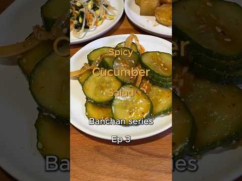 Korean cucumber salad is the easiest banchan to make!