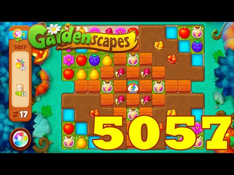 Gardenscapes Level 5057 HD Walkthrough | 3 - match | gameplay | android | IOS | GameGo Game