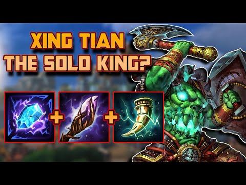 Xing Tian is UNBEATABLE in the SOLO LANE!!! Smite | Xing Tian Solo - Season 9
