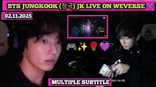 Download lagu 🔴PART-2 [ENG SUB] BTS JUNGKOOK (정국) Live on Weverse 02.11.2025 | V, Jimin, RM, Jin, SUGA & J-Hope 💜 mp3
