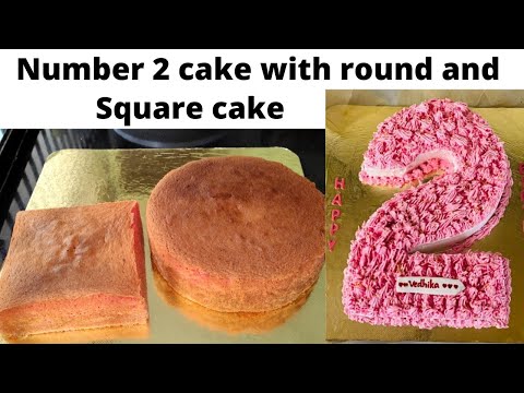 number 2 cake/number 2 cake without mould/number 2 cake cutting/number cake tutorial/thanoos world
