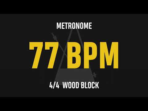 77 BPM 4/4 - Best Metronome (Sound : Wood block)